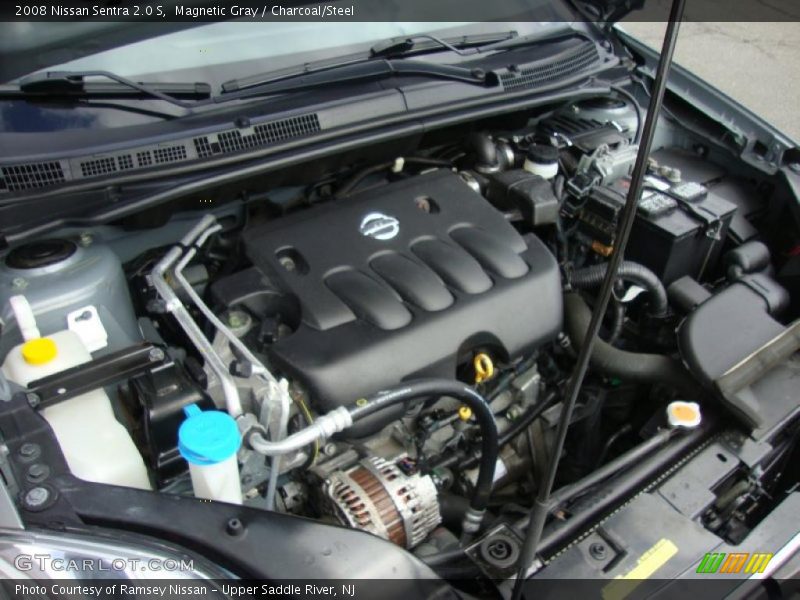Magnetic Gray / Charcoal/Steel 2008 Nissan Sentra 2.0 S