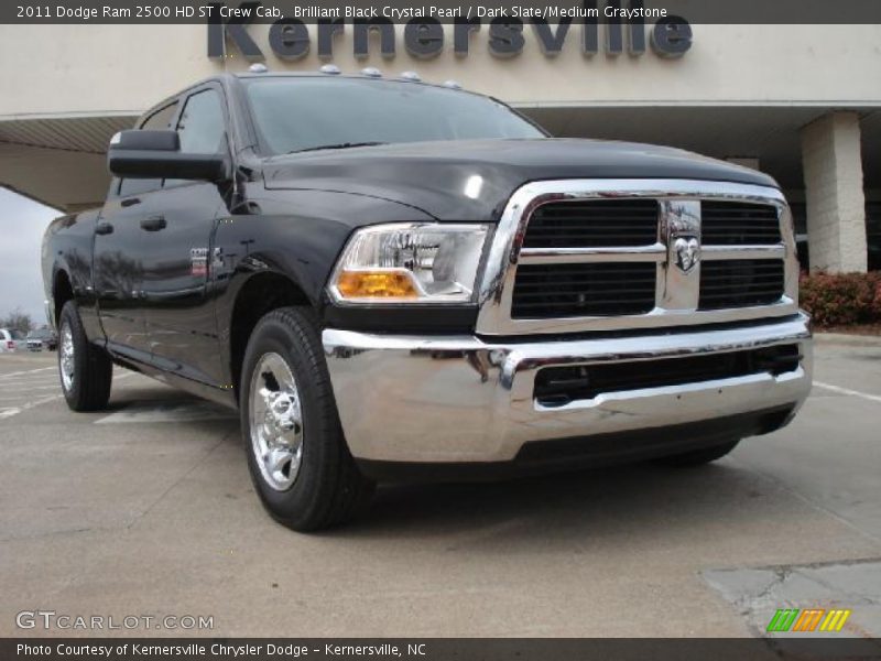 Brilliant Black Crystal Pearl / Dark Slate/Medium Graystone 2011 Dodge Ram 2500 HD ST Crew Cab