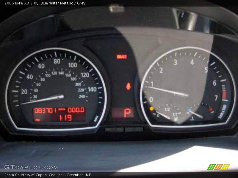 Blue Water Metallic / Grey 2006 BMW X3 3.0i