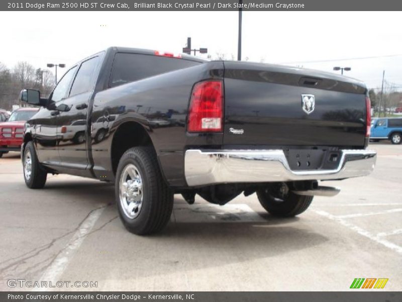 Brilliant Black Crystal Pearl / Dark Slate/Medium Graystone 2011 Dodge Ram 2500 HD ST Crew Cab