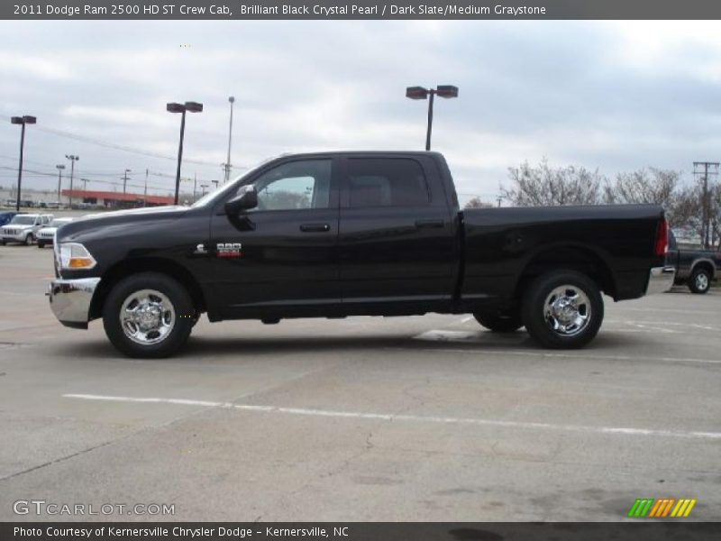 Brilliant Black Crystal Pearl / Dark Slate/Medium Graystone 2011 Dodge Ram 2500 HD ST Crew Cab