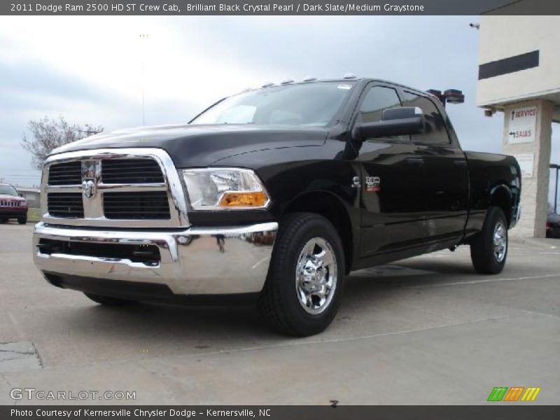 Brilliant Black Crystal Pearl / Dark Slate/Medium Graystone 2011 Dodge Ram 2500 HD ST Crew Cab