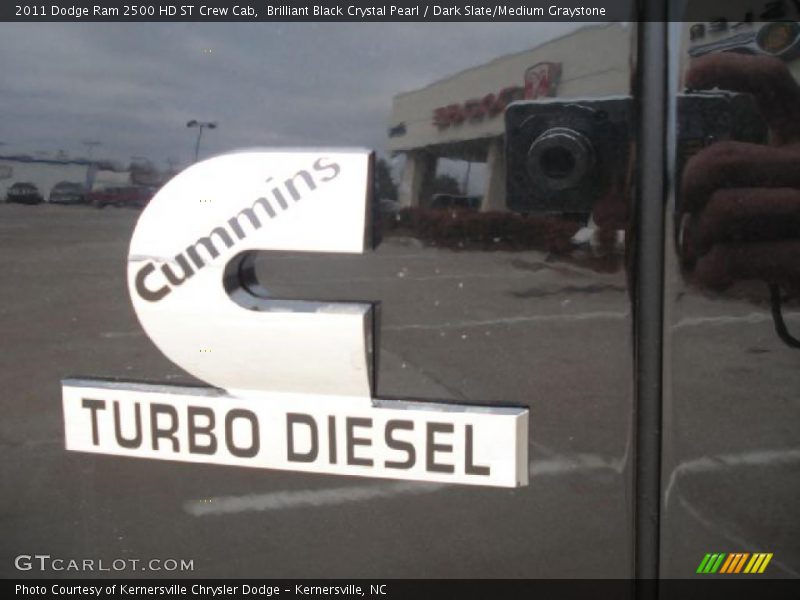 Brilliant Black Crystal Pearl / Dark Slate/Medium Graystone 2011 Dodge Ram 2500 HD ST Crew Cab