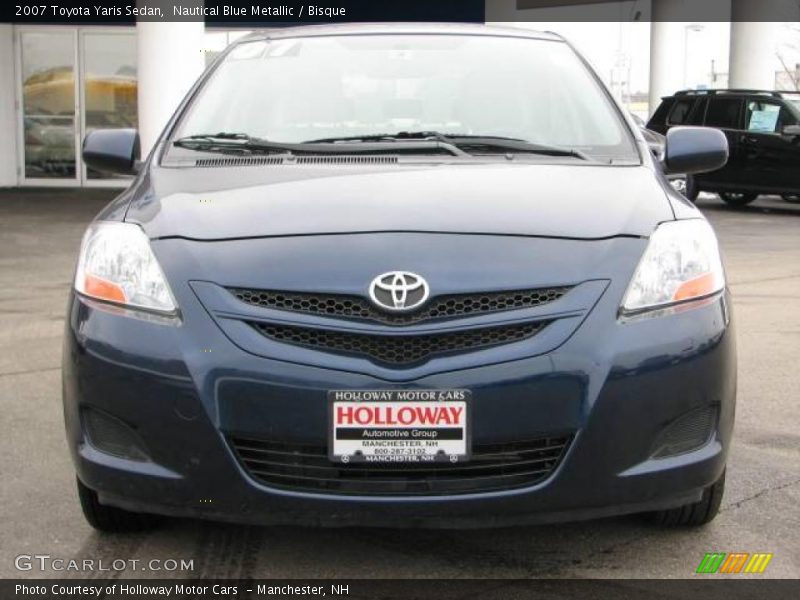 Nautical Blue Metallic / Bisque 2007 Toyota Yaris Sedan