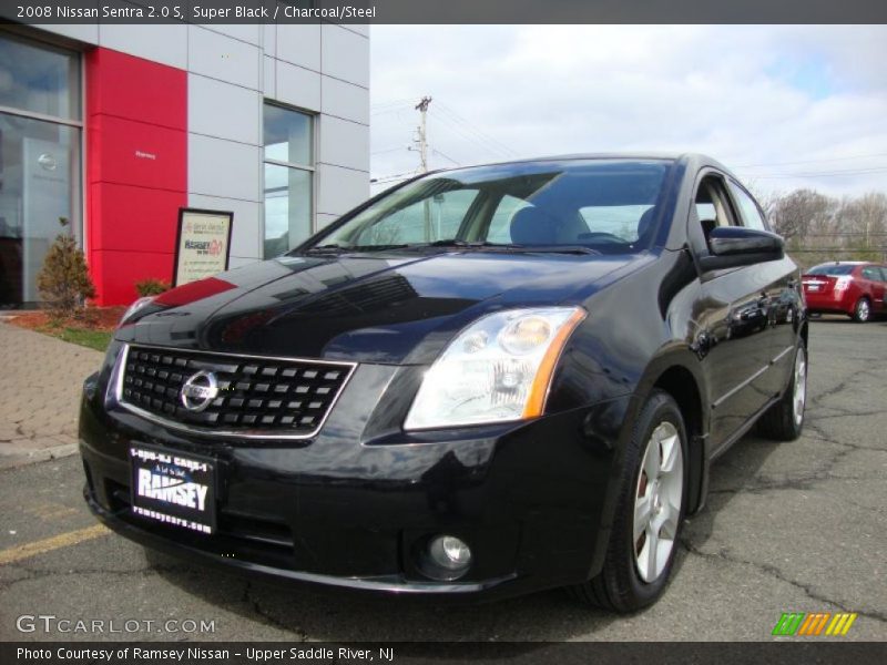 Super Black / Charcoal/Steel 2008 Nissan Sentra 2.0 S