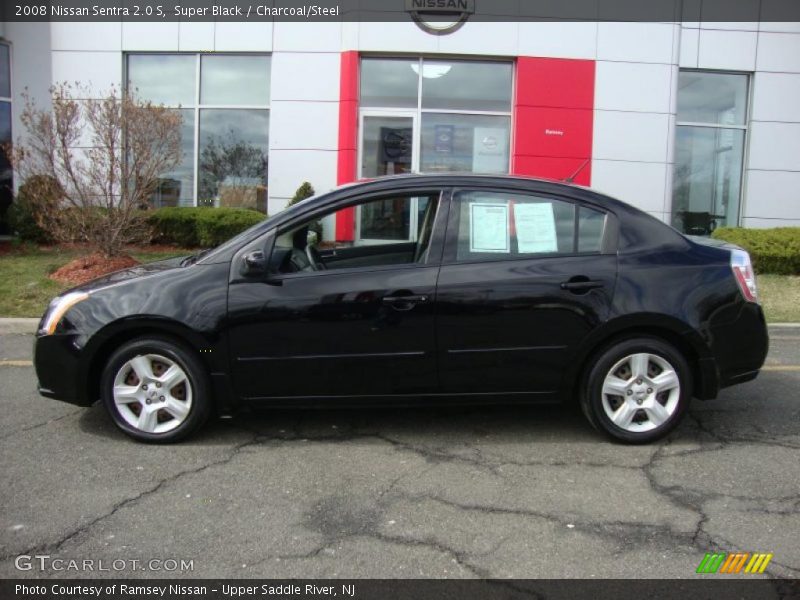 Super Black / Charcoal/Steel 2008 Nissan Sentra 2.0 S