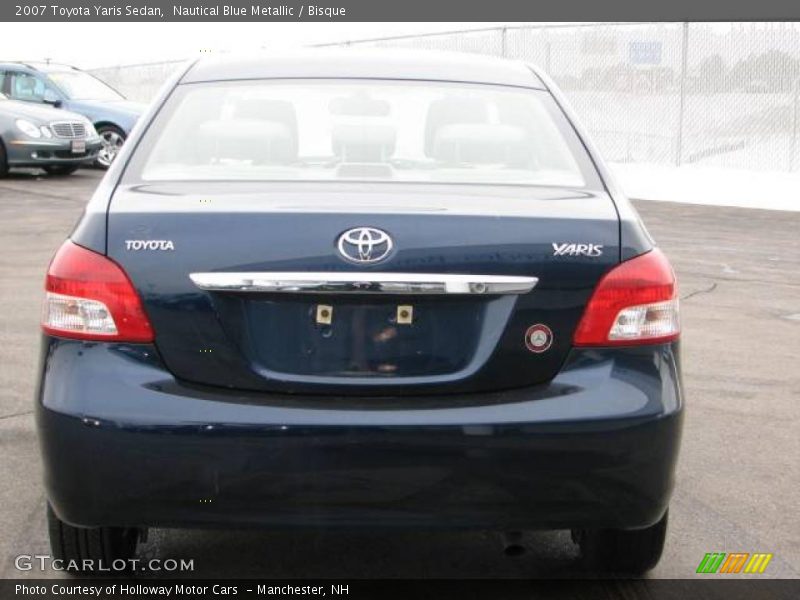 Nautical Blue Metallic / Bisque 2007 Toyota Yaris Sedan