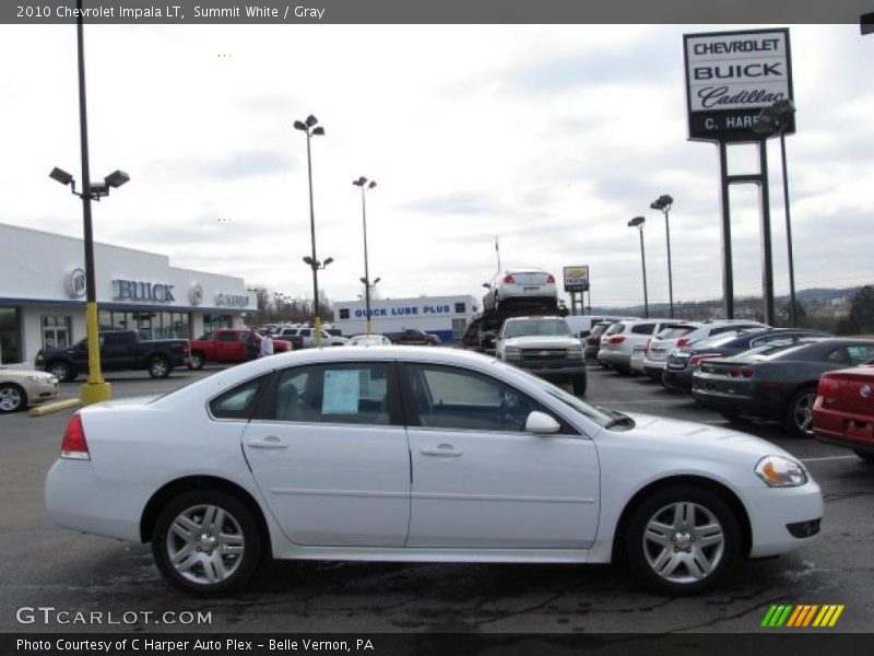 Summit White / Gray 2010 Chevrolet Impala LT