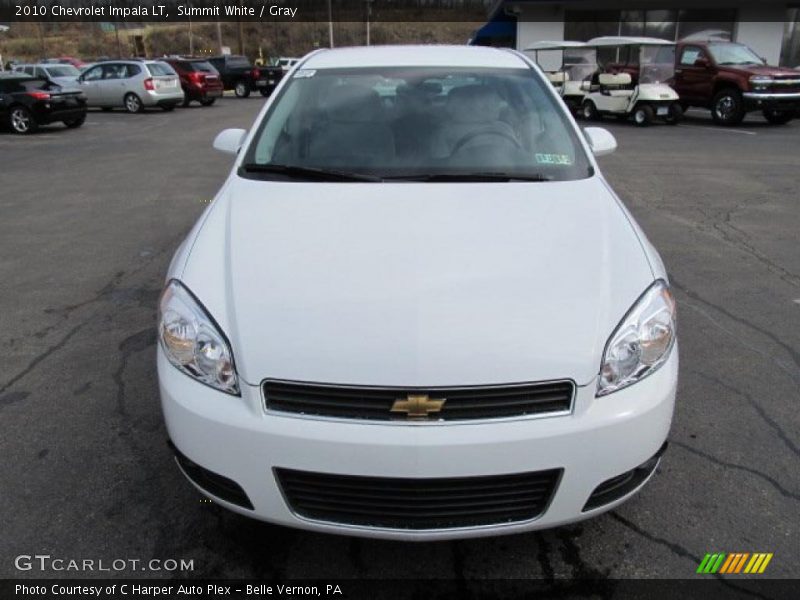 Summit White / Gray 2010 Chevrolet Impala LT