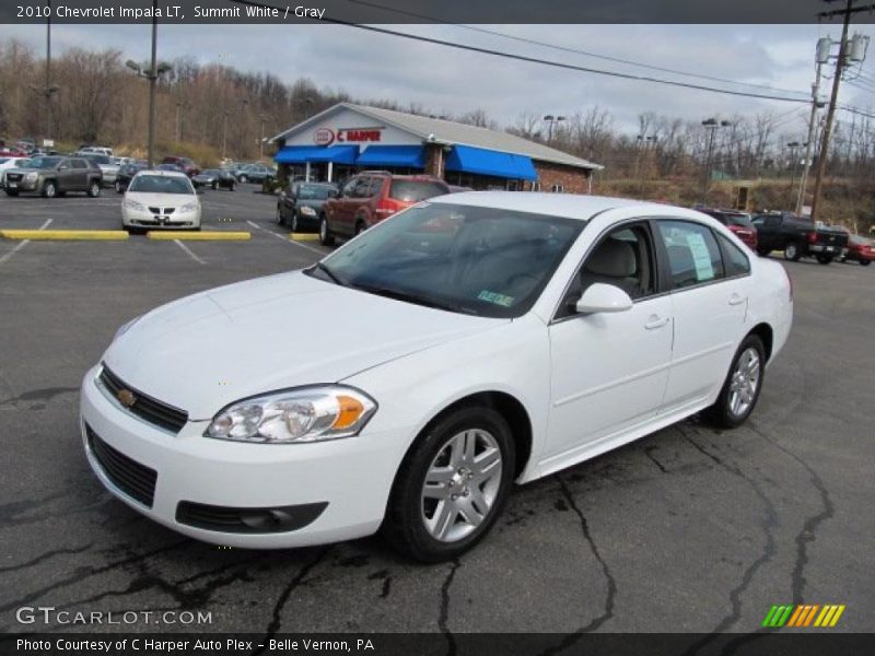 Summit White / Gray 2010 Chevrolet Impala LT
