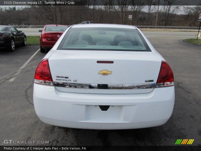 Summit White / Gray 2010 Chevrolet Impala LT