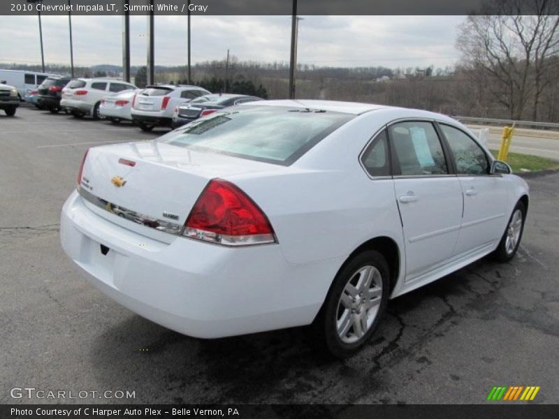 Summit White / Gray 2010 Chevrolet Impala LT