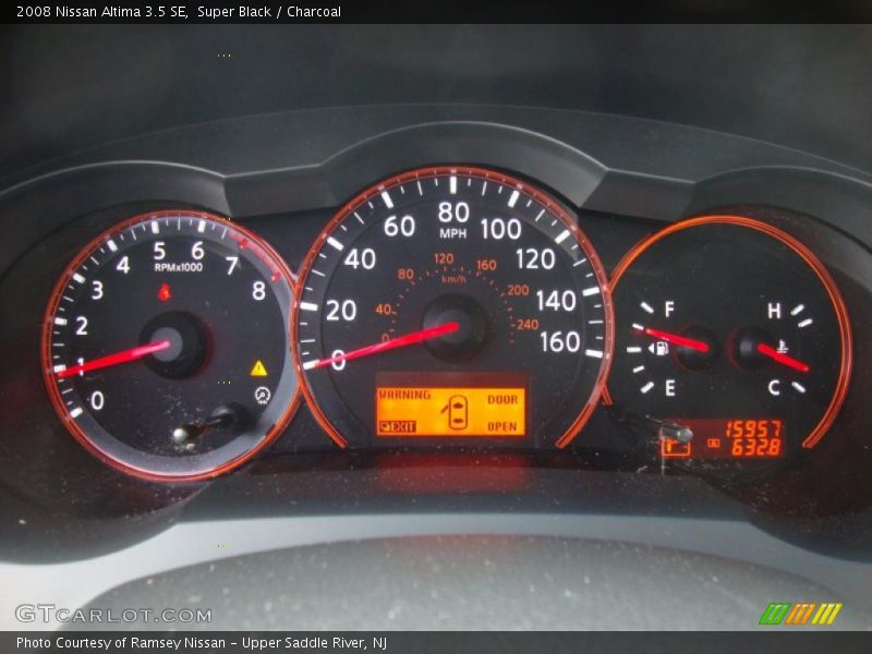 Super Black / Charcoal 2008 Nissan Altima 3.5 SE