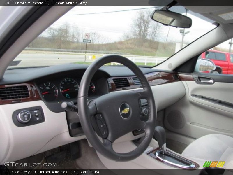 Summit White / Gray 2010 Chevrolet Impala LT