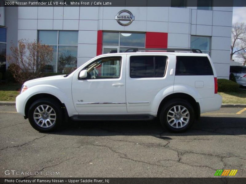 White Frost / Cafe Latte 2008 Nissan Pathfinder LE V8 4x4