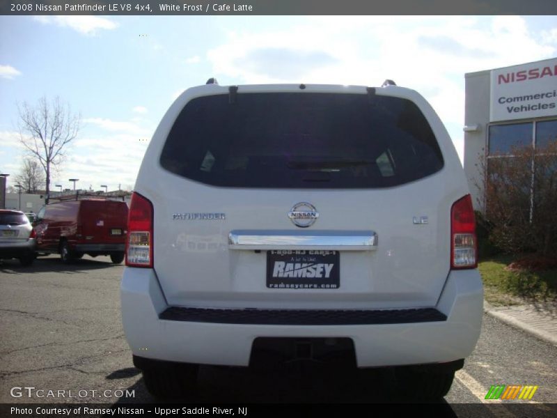 White Frost / Cafe Latte 2008 Nissan Pathfinder LE V8 4x4