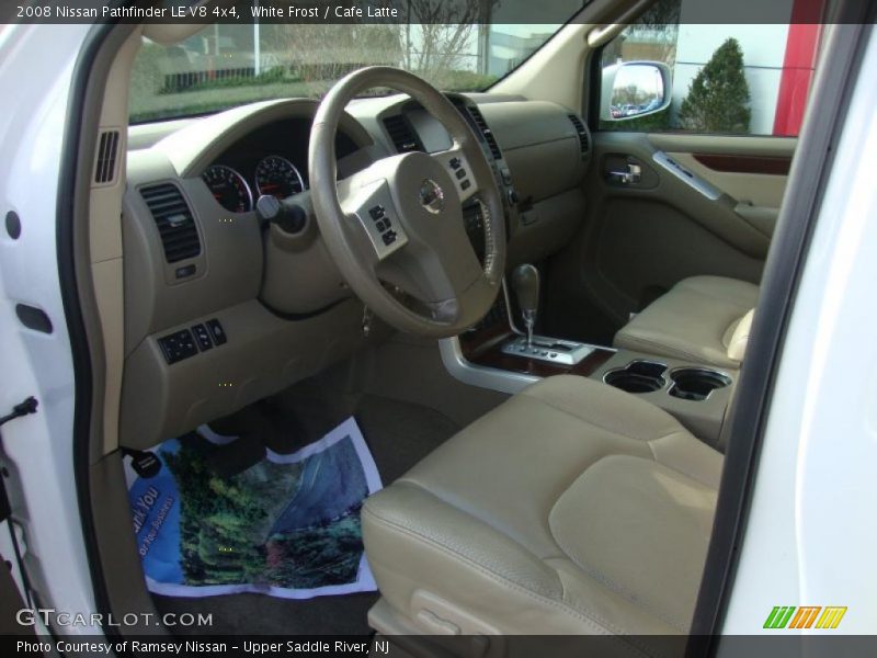 White Frost / Cafe Latte 2008 Nissan Pathfinder LE V8 4x4