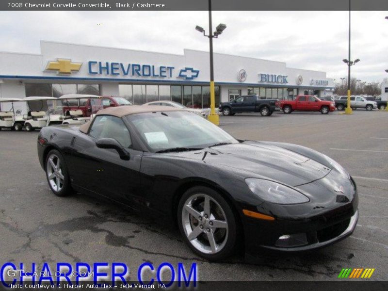 Black / Cashmere 2008 Chevrolet Corvette Convertible