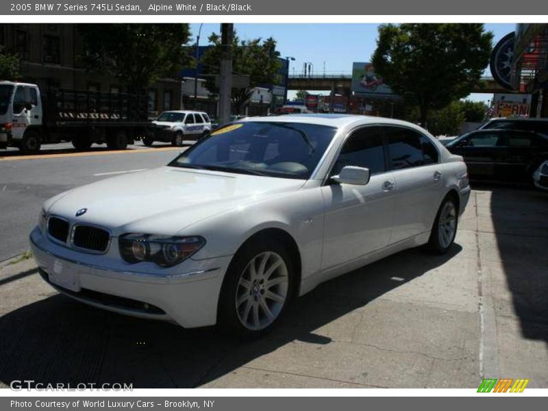 Alpine White / Black/Black 2005 BMW 7 Series 745Li Sedan