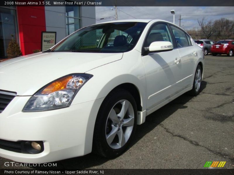 Winter Frost Pearl / Charcoal 2008 Nissan Altima 3.5 SE