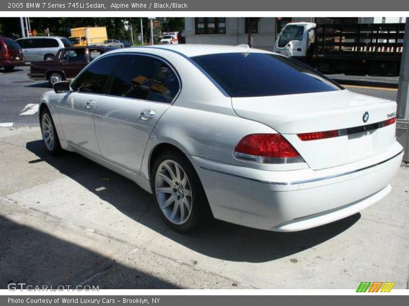 Alpine White / Black/Black 2005 BMW 7 Series 745Li Sedan