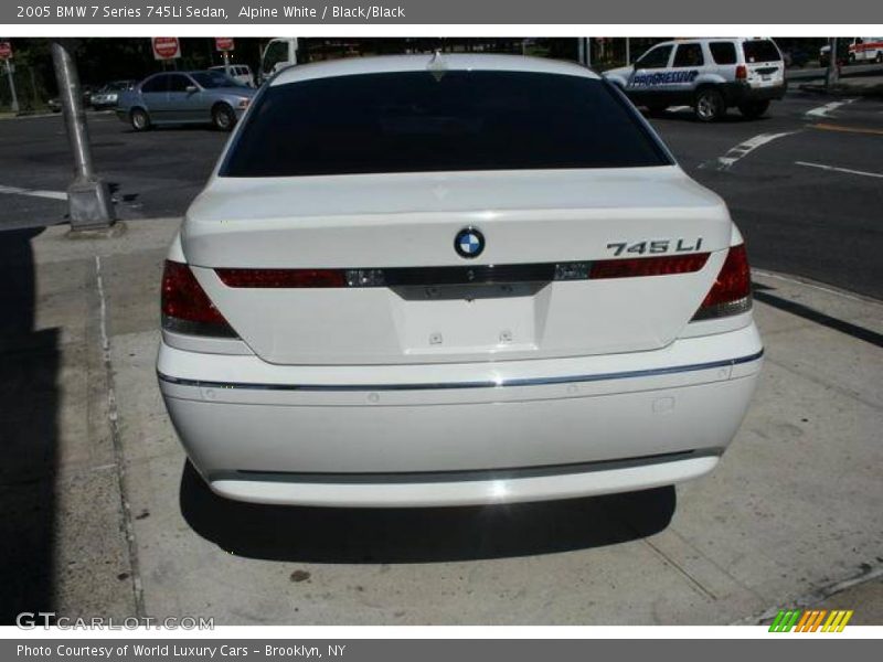 Alpine White / Black/Black 2005 BMW 7 Series 745Li Sedan