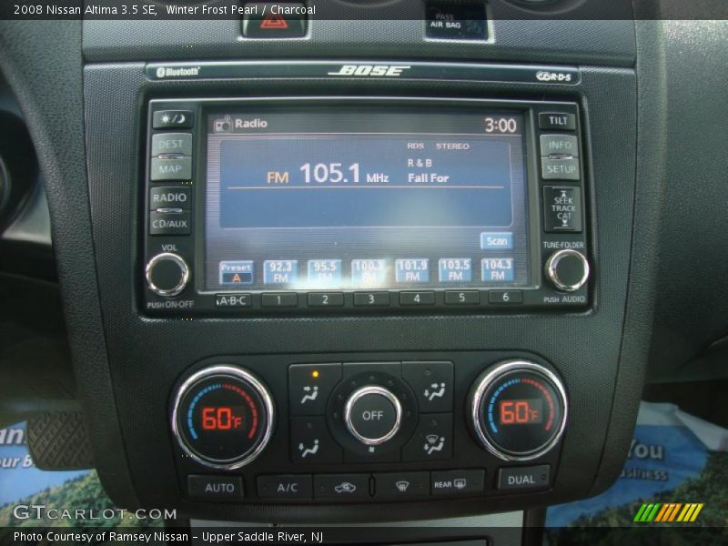 Winter Frost Pearl / Charcoal 2008 Nissan Altima 3.5 SE
