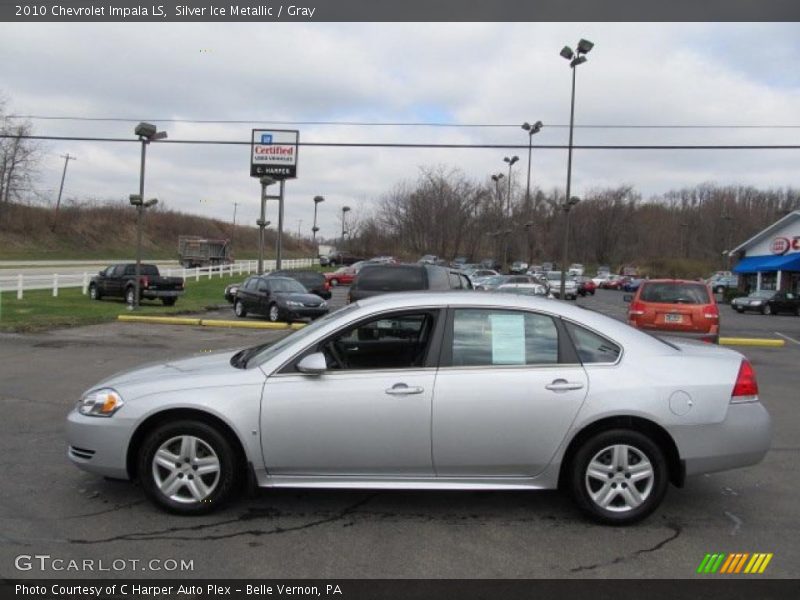 Silver Ice Metallic / Gray 2010 Chevrolet Impala LS