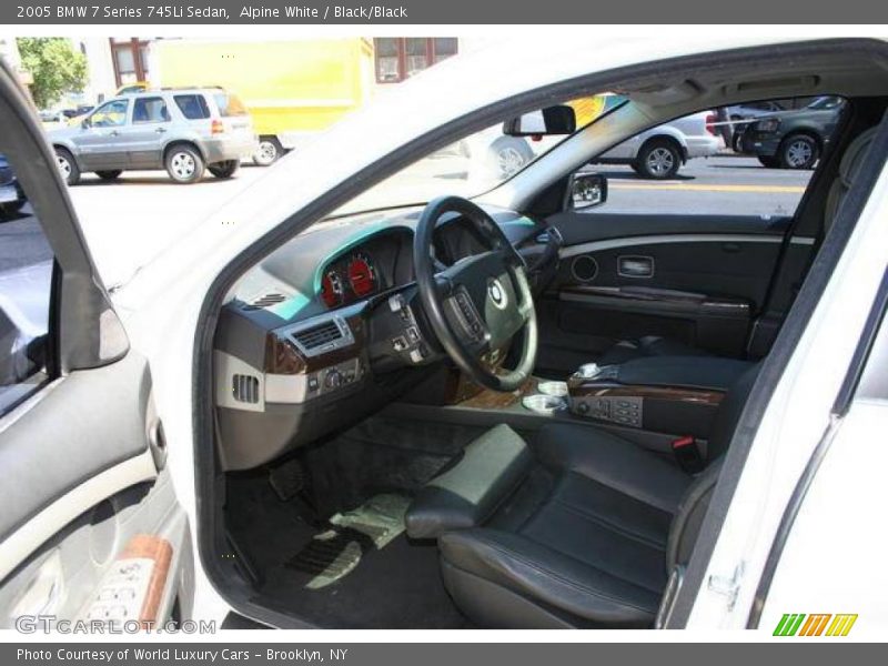 Alpine White / Black/Black 2005 BMW 7 Series 745Li Sedan