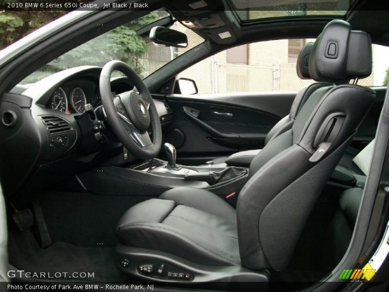  2010 6 Series 650i Coupe Black Interior