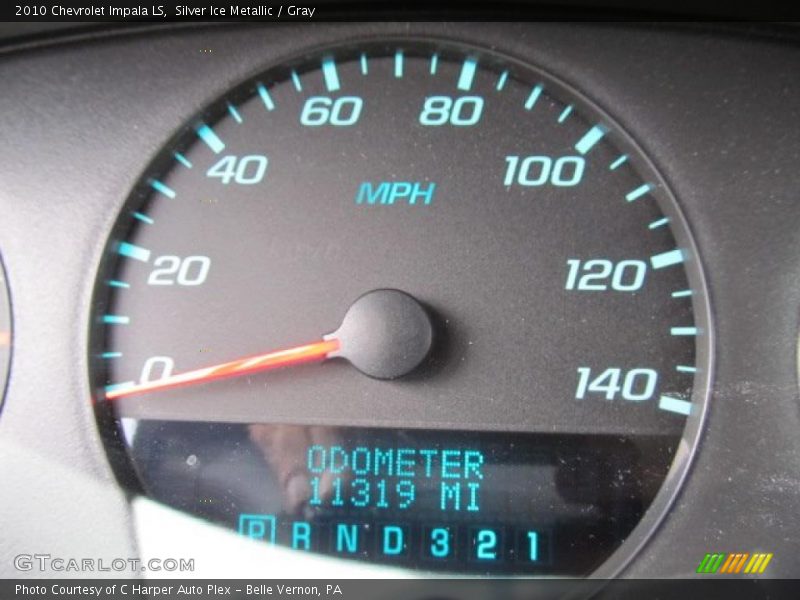 Silver Ice Metallic / Gray 2010 Chevrolet Impala LS