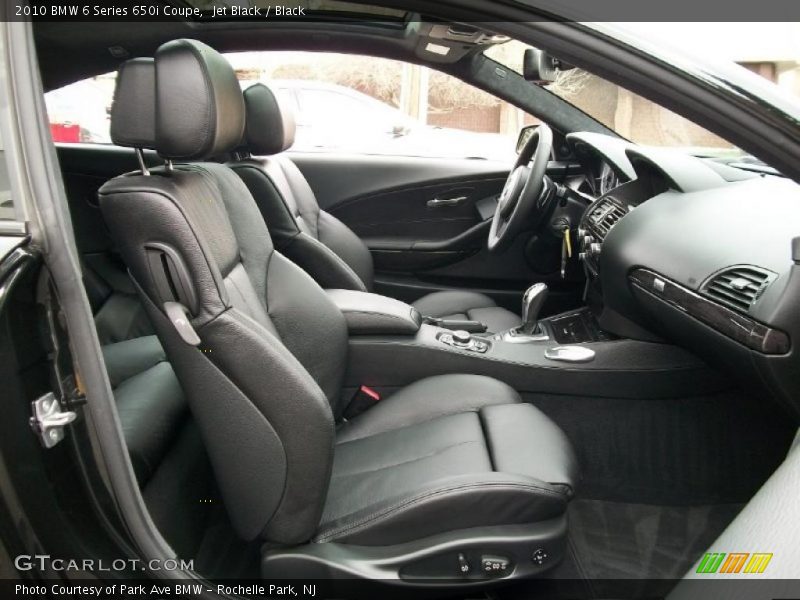  2010 6 Series 650i Coupe Black Interior