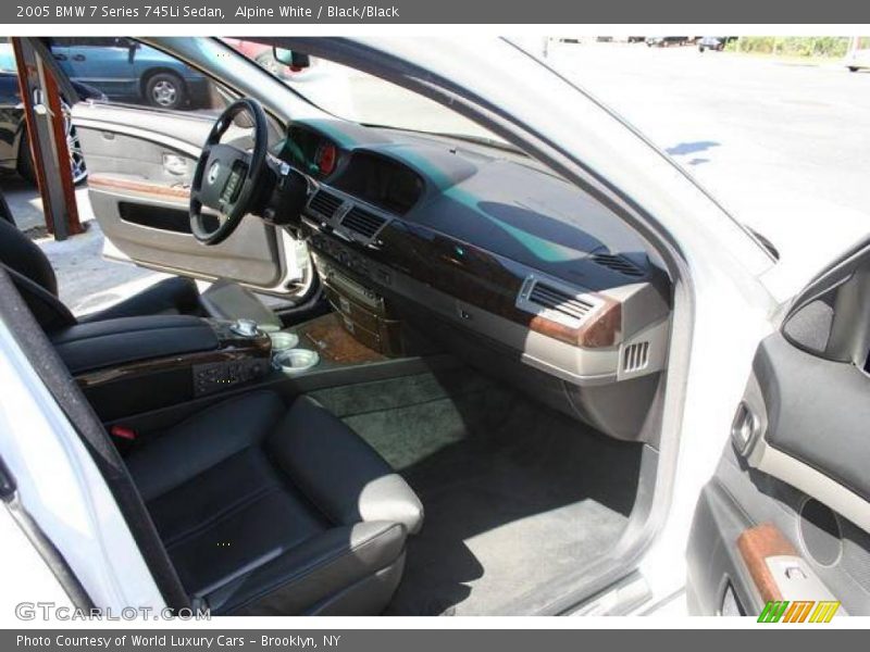 Alpine White / Black/Black 2005 BMW 7 Series 745Li Sedan