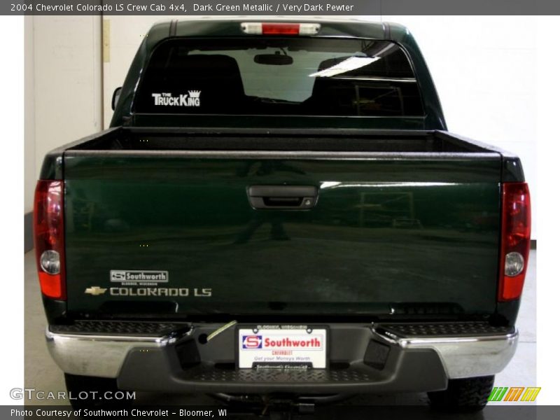 Dark Green Metallic / Very Dark Pewter 2004 Chevrolet Colorado LS Crew Cab 4x4