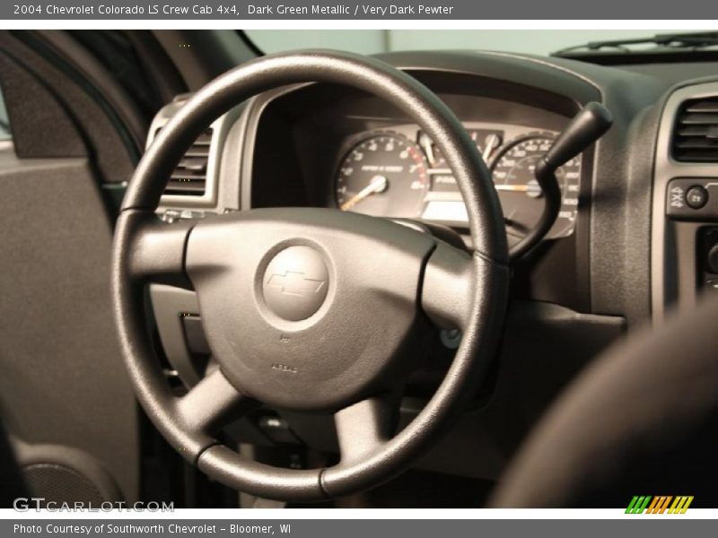 Dark Green Metallic / Very Dark Pewter 2004 Chevrolet Colorado LS Crew Cab 4x4