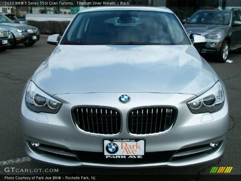 Titanium Silver Metallic / Black 2010 BMW 5 Series 550i Gran Turismo