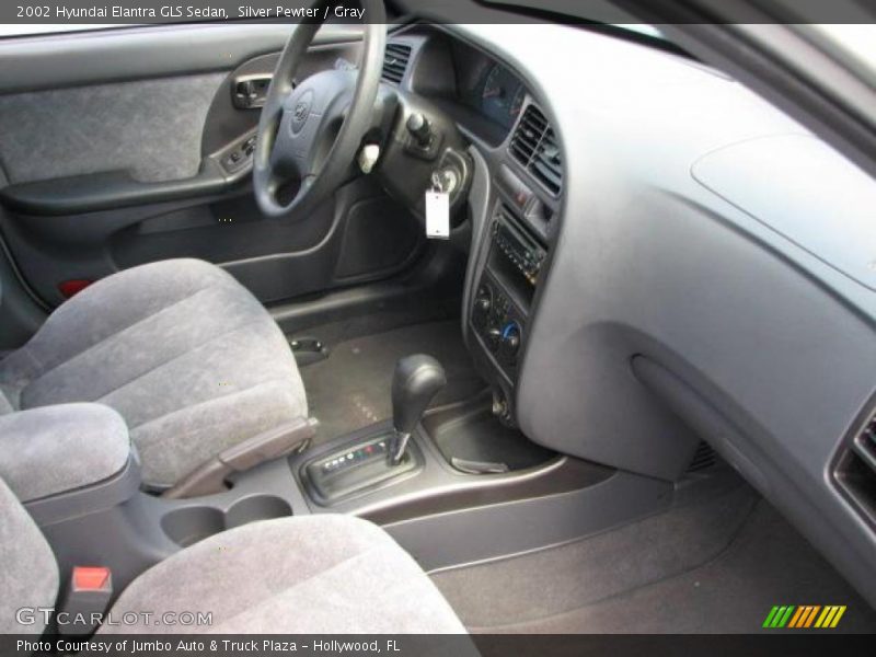 Silver Pewter / Gray 2002 Hyundai Elantra GLS Sedan