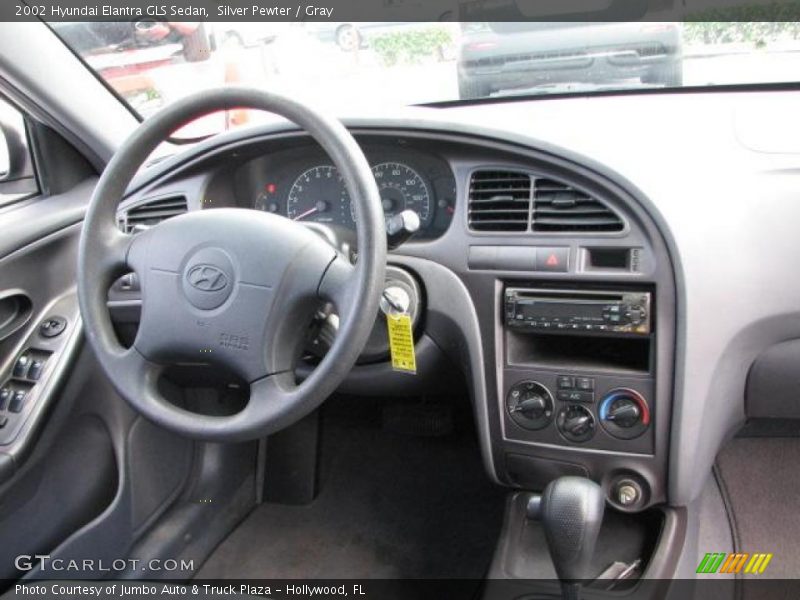 Silver Pewter / Gray 2002 Hyundai Elantra GLS Sedan