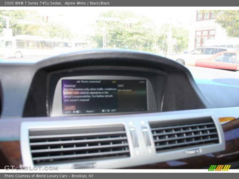 Alpine White / Black/Black 2005 BMW 7 Series 745Li Sedan