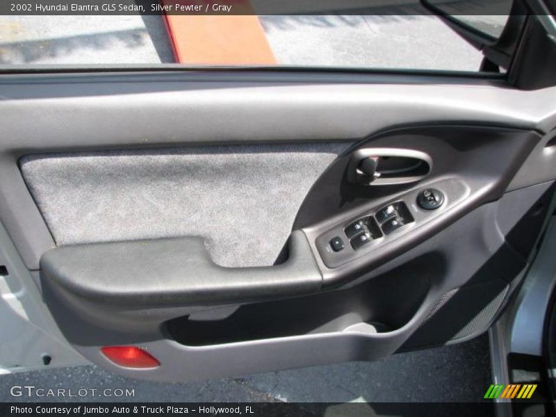 Silver Pewter / Gray 2002 Hyundai Elantra GLS Sedan