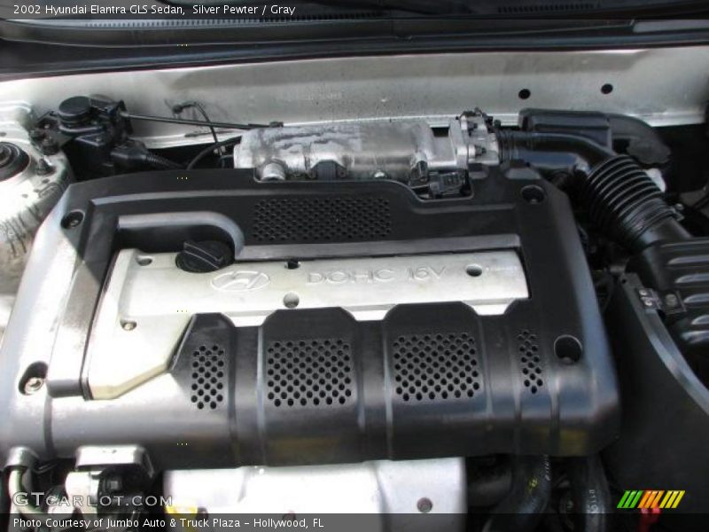 Silver Pewter / Gray 2002 Hyundai Elantra GLS Sedan