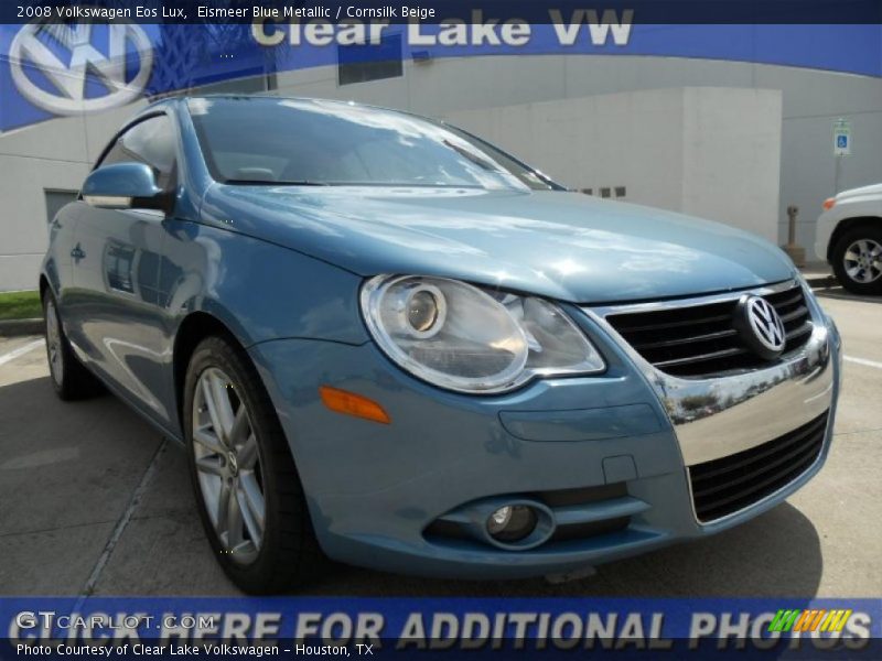 Eismeer Blue Metallic / Cornsilk Beige 2008 Volkswagen Eos Lux