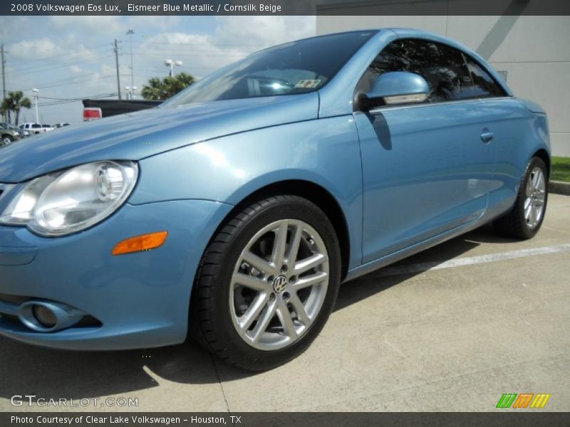 Eismeer Blue Metallic / Cornsilk Beige 2008 Volkswagen Eos Lux