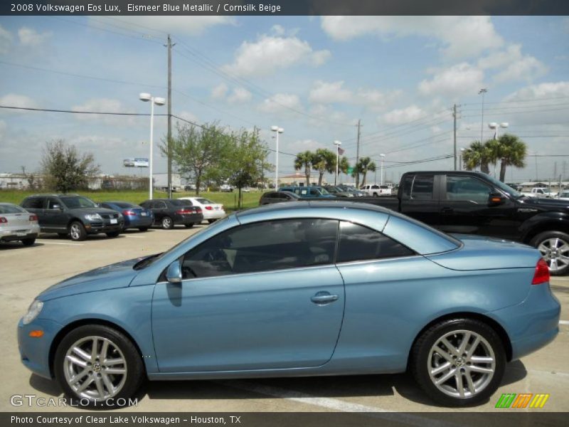 Eismeer Blue Metallic / Cornsilk Beige 2008 Volkswagen Eos Lux
