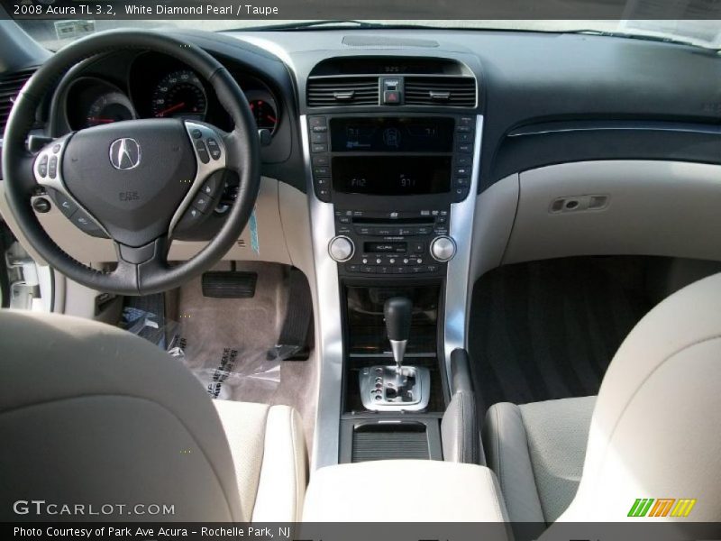 White Diamond Pearl / Taupe 2008 Acura TL 3.2