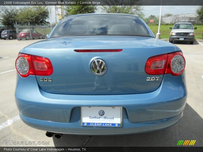 Eismeer Blue Metallic / Cornsilk Beige 2008 Volkswagen Eos Lux