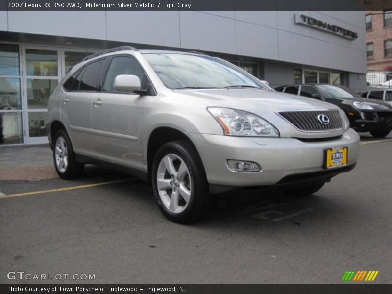 Millennium Silver Metallic / Light Gray 2007 Lexus RX 350 AWD