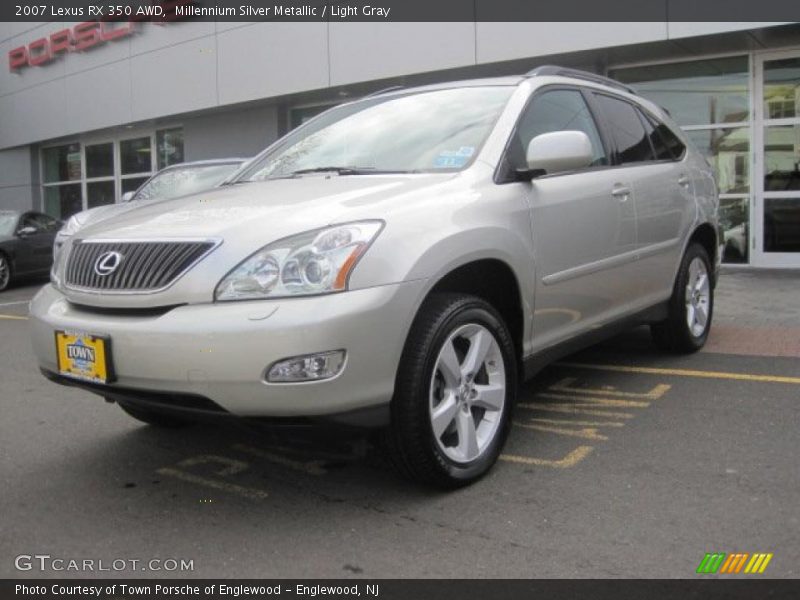Millennium Silver Metallic / Light Gray 2007 Lexus RX 350 AWD