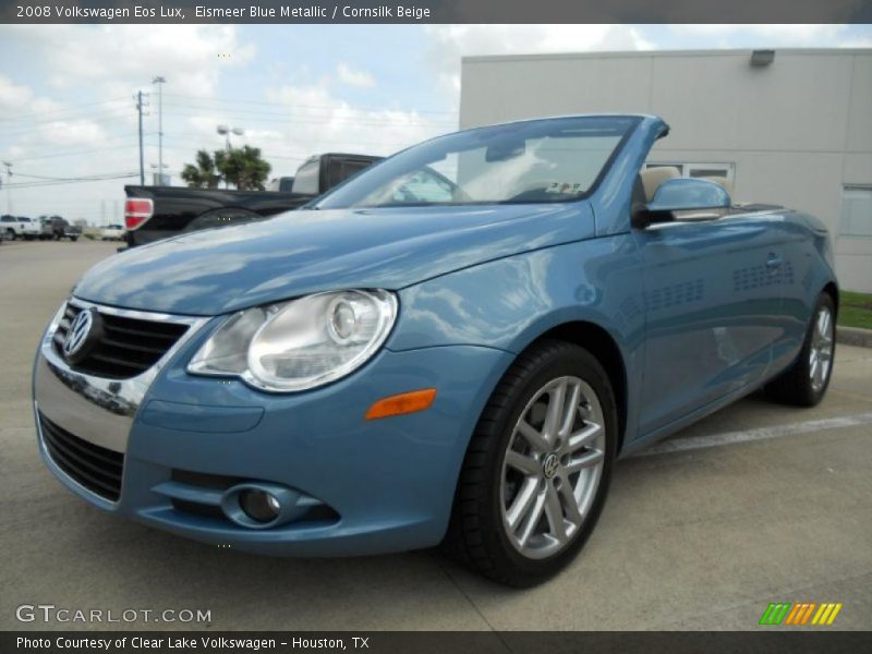 Eismeer Blue Metallic / Cornsilk Beige 2008 Volkswagen Eos Lux