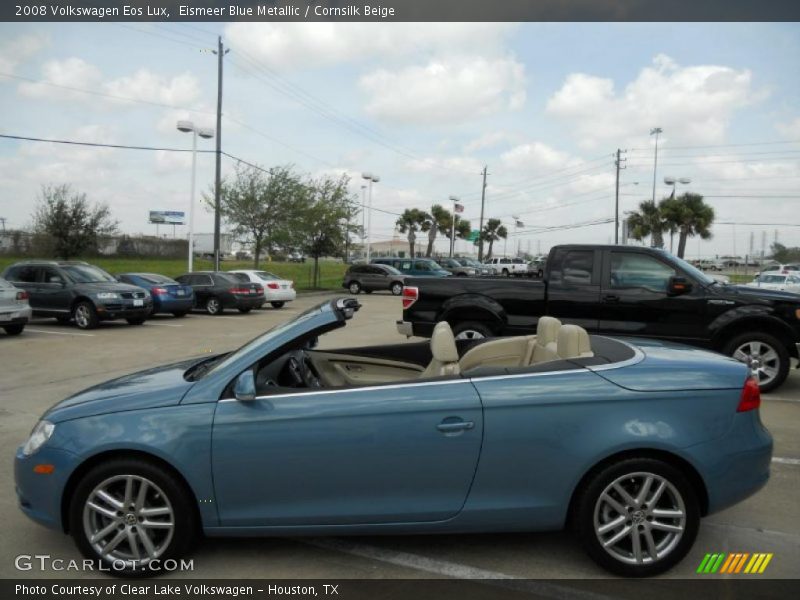 Eismeer Blue Metallic / Cornsilk Beige 2008 Volkswagen Eos Lux